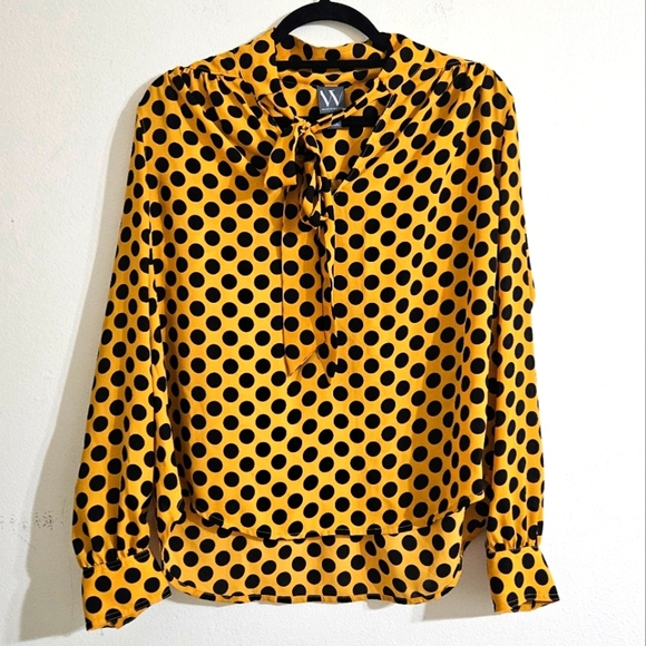 Worthington Tie Neck Blouse - Picture 1 of 5